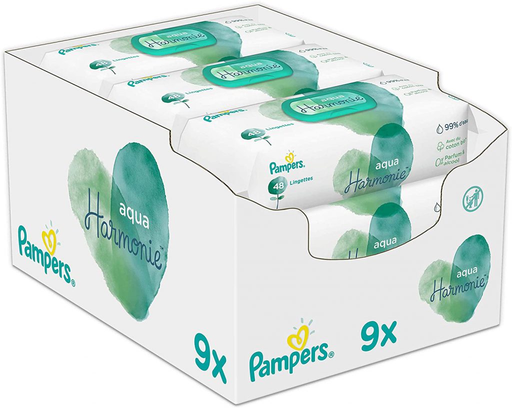 Pampers Aqua Pure Baby Wipes (432 Baby Wipes), for € 11.50