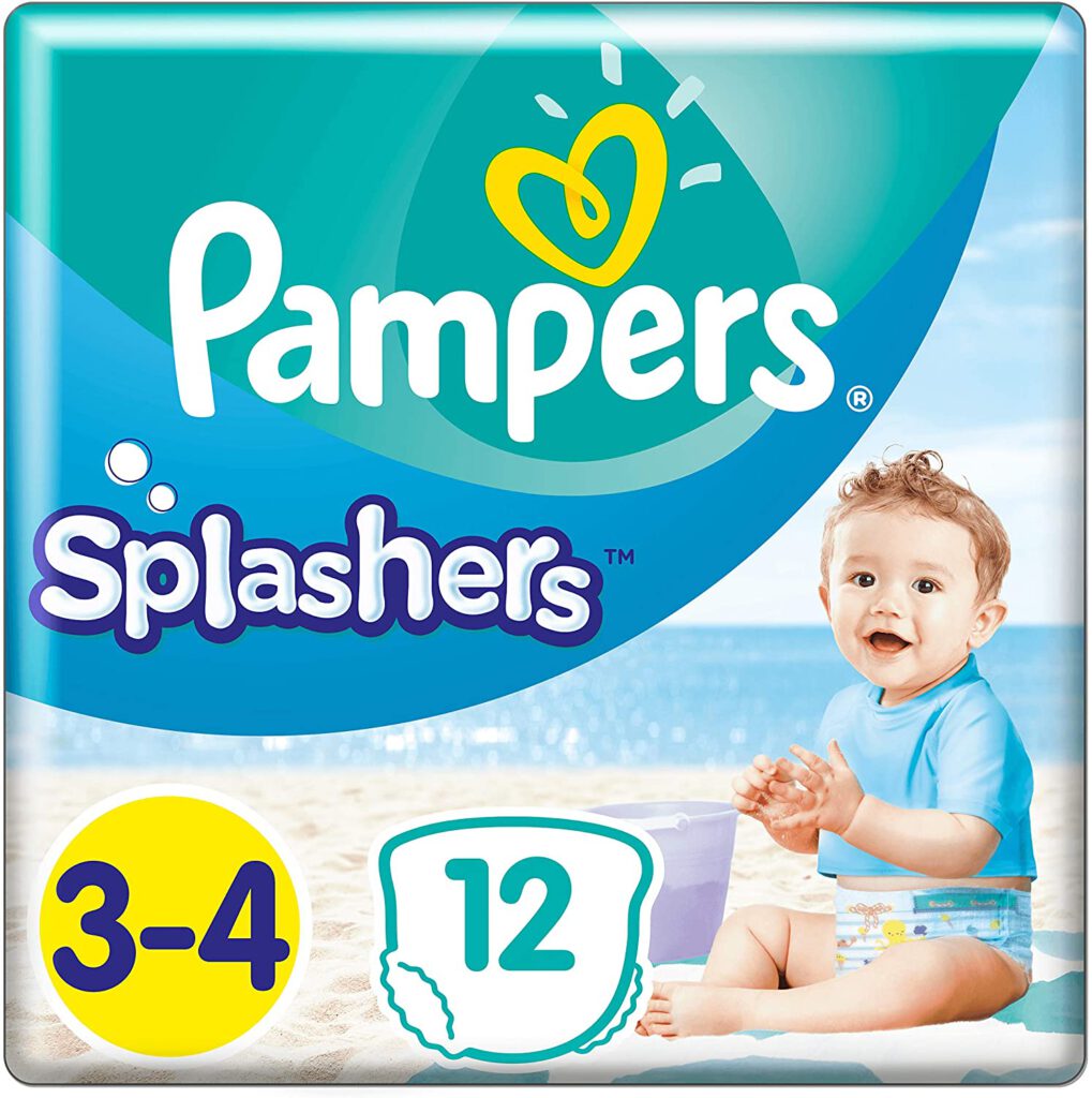 Pampers splasher swimsuit carry pack, 96 diapers (8 x 12 diapers), for € 16,58
